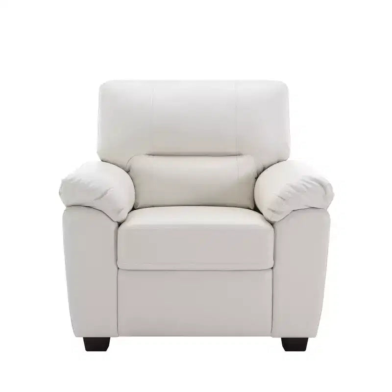 Canapé et fauteuil en similicuir, canapé grand confort pour salon-Morden Fort