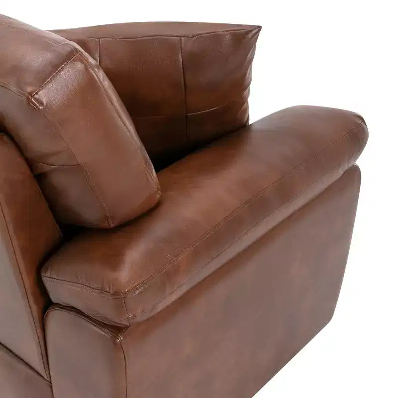 Canapé et fauteuil en similicuir, canapé grand confort pour salon-Morden Fort
