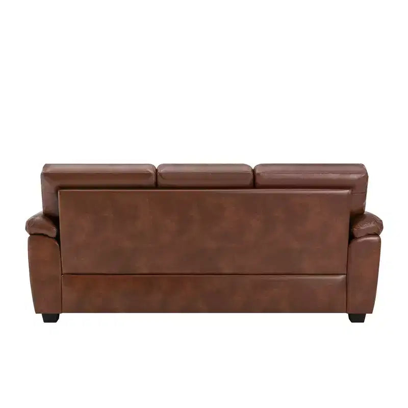 Canapé et fauteuil en similicuir, canapé grand confort pour salon-Morden Fort