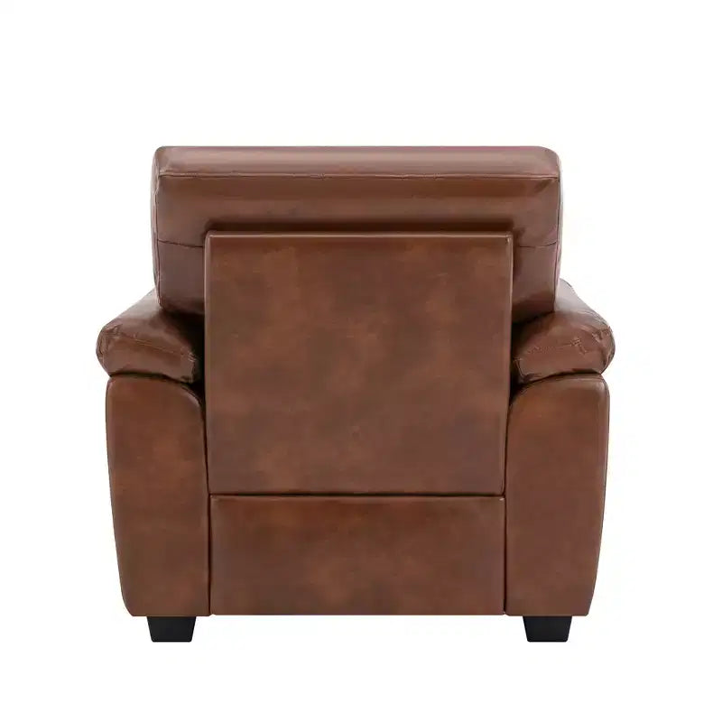 Canapé et fauteuil en similicuir, canapé grand confort pour salon-Morden Fort