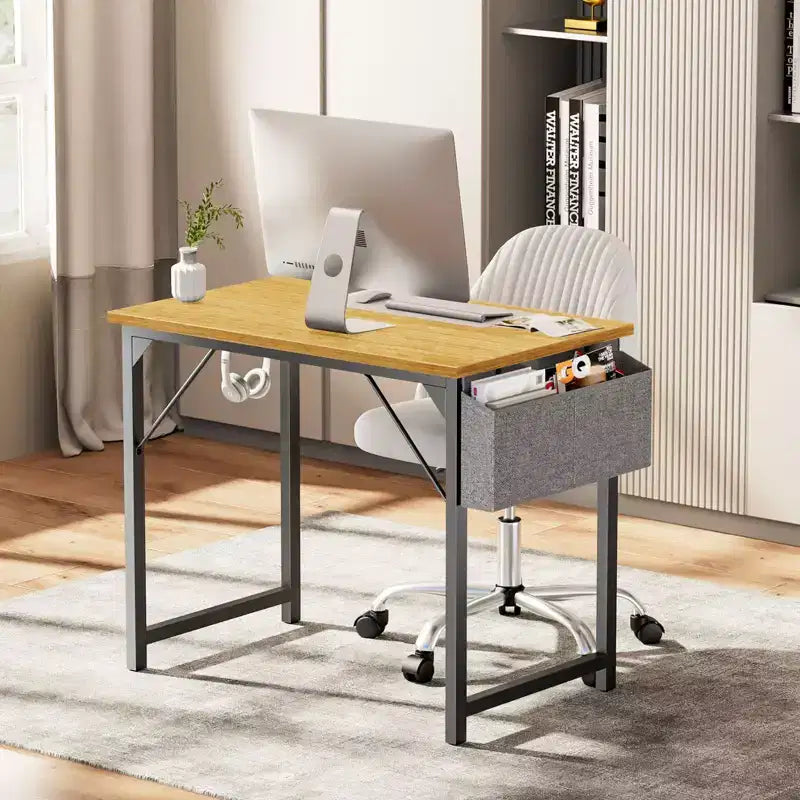 Bureau de jeu pour ordinateur de 31 à 63 pouces avec rangement, table d'ordinateur moderne et simple pour bureau à domicile, pour jeunes étudiants et adultes, blanc