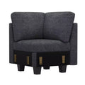 Belffin Chenille Corner Seat for Modular Couch. Sectional Sofa Module
