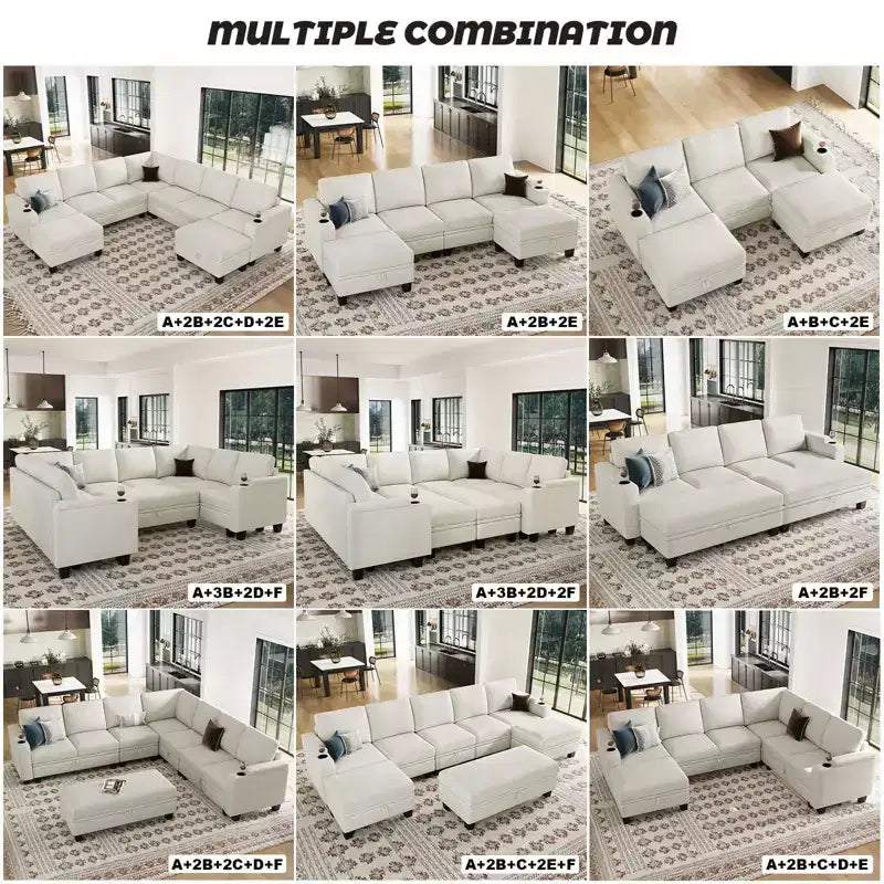 Belffin Module Fauteuil 22,8 po - Canapé Compact en Chenille avec Rangement Dissimulé et Assemblage sans Outil