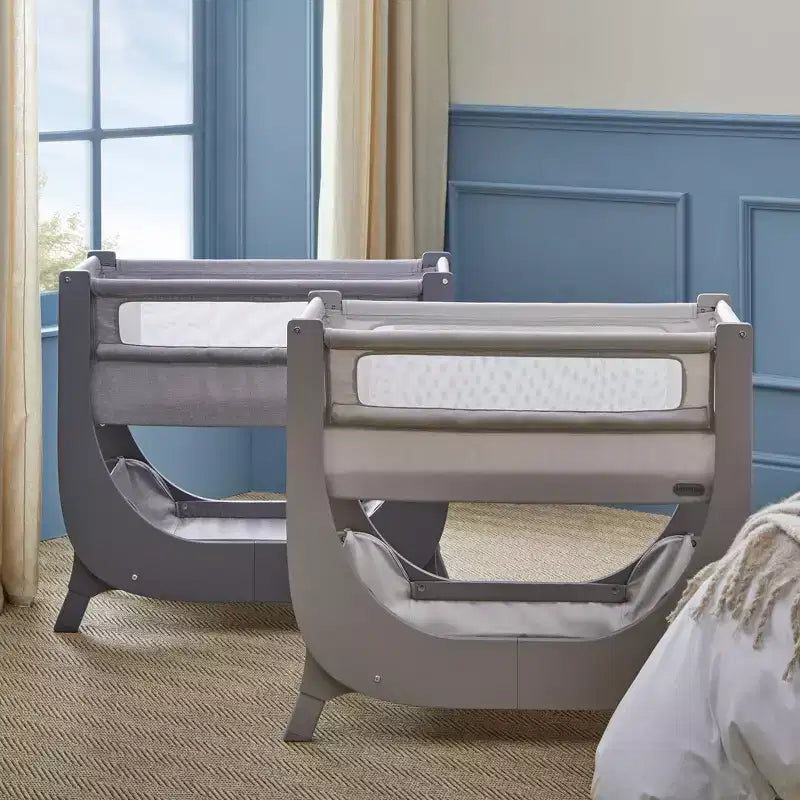 Shnuggle Air Lite Cododo Bébé | Lit Bébé Ajustable en Hauteur avec Matelas