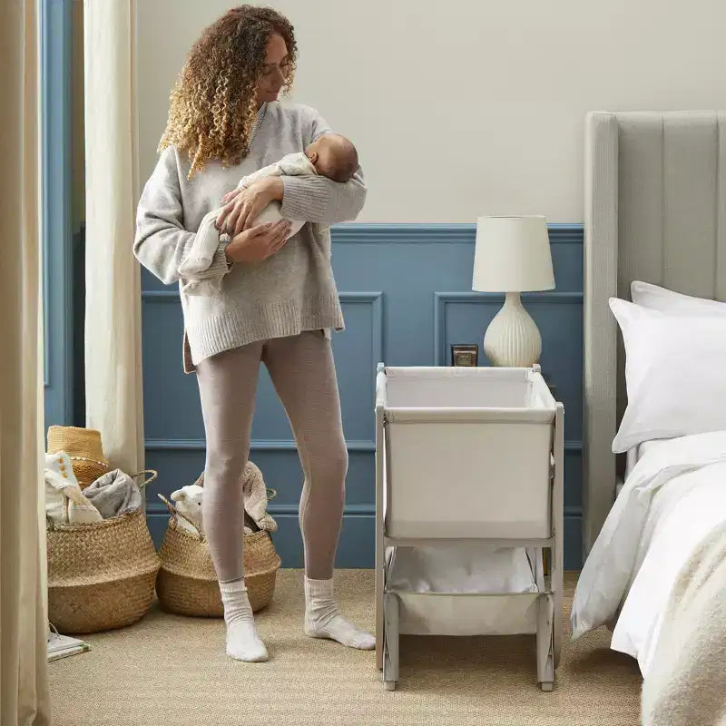 Shnuggle Air Lite Cododo Bébé | Lit Bébé Ajustable en Hauteur avec Matelas
