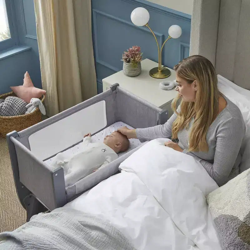 Shnuggle Air Lite Cododo Bébé | Lit Bébé Ajustable en Hauteur avec Matelas