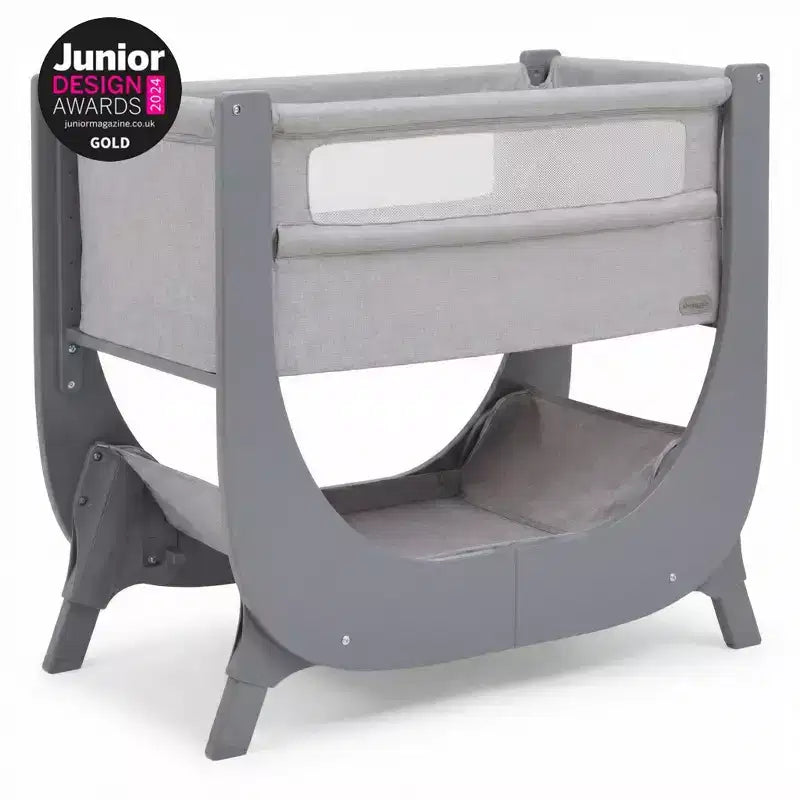 Shnuggle Air Lite Bedside Bassinet | Infant Crib Height Adjustable Baby Bed with Mattress