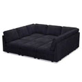 Belffin 9-Seater Sleeper Sectional - Convertible Cloud Couch with Plush Corduroy & All-Module Storage