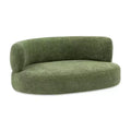 Jennifer Taylor Home Shep 36 Curved Dog Sofa Bed, Medium, Moss Green Fleeced Teddy