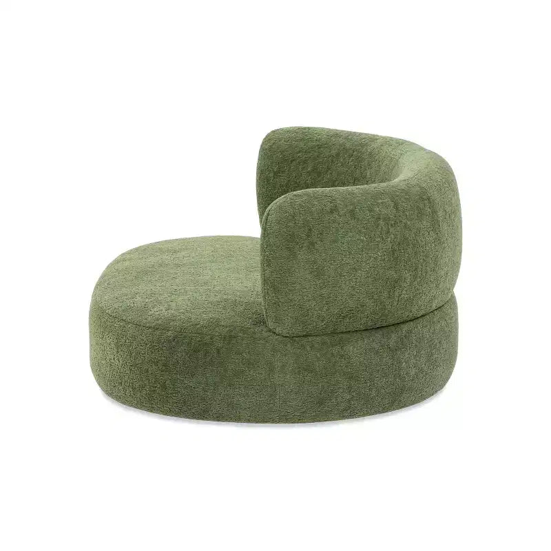 Jennifer Taylor Home Shep 36 - Canapé-lit incurvé pour chien, taille moyenne, Teddy en molleton vert mousse