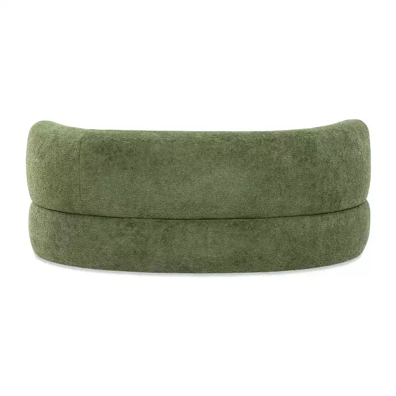 Jennifer Taylor Home Shep 36 - Canapé-lit incurvé pour chien, taille moyenne, Teddy en molleton vert mousse