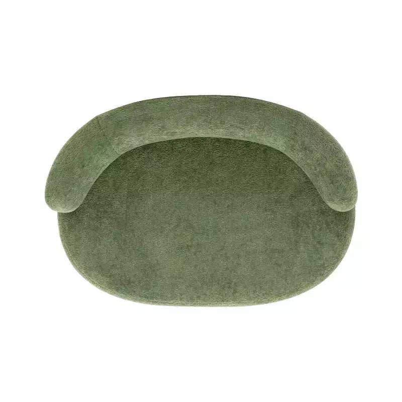 Jennifer Taylor Home Shep 36 - Canapé-lit incurvé pour chien, taille moyenne, Teddy en molleton vert mousse