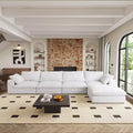 Cloud Modular Sectional Sofa 160 Down Filled Comfort L Shaped Sofa Couch,4 Seater and 1 ottoman