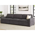 Belffin 3-Seater Chenille Cloud Sectional - Modular Sofa with Storage Ottoman & Extra Deep Seating