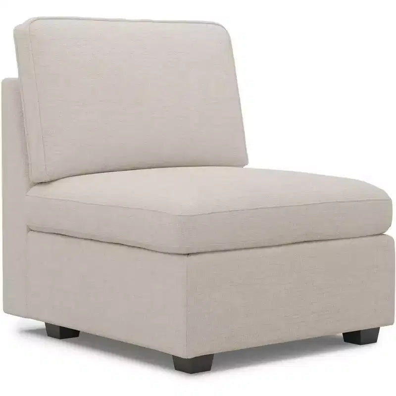 Belffin Chenille Siège Central - Module de Rangement Modulaire avec Tissu Doux pour la Peau et Teintes Naturelles