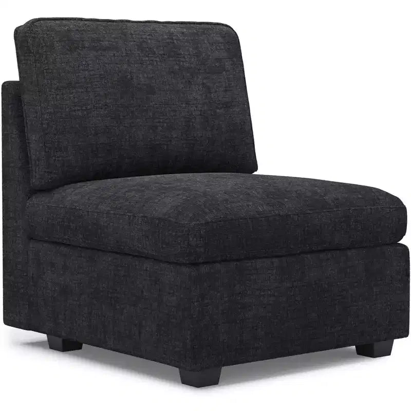 Belffin Chenille Siège Central - Module de Rangement Modulaire avec Tissu Doux pour la Peau et Teintes Naturelles