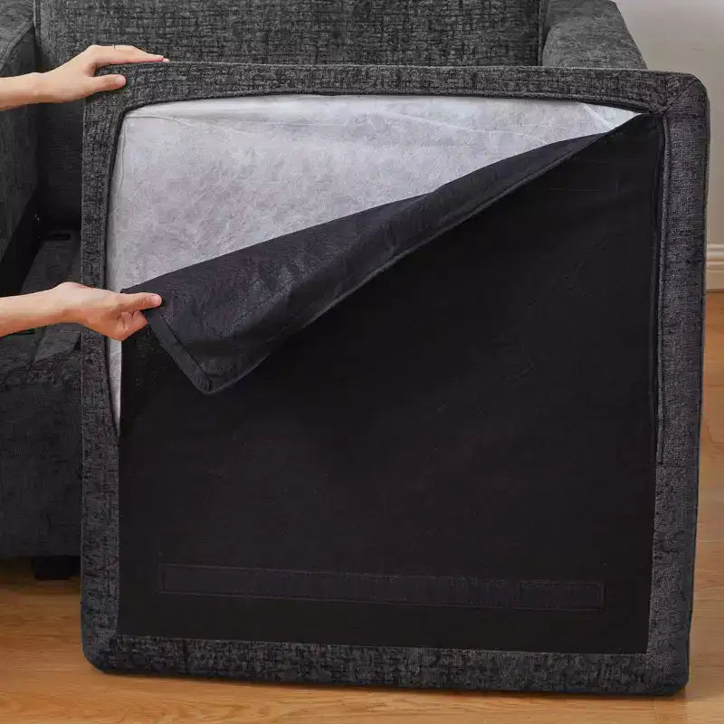 Belffin Chenille Siège Central - Module de Rangement Modulaire avec Tissu Doux pour la Peau et Teintes Naturelles