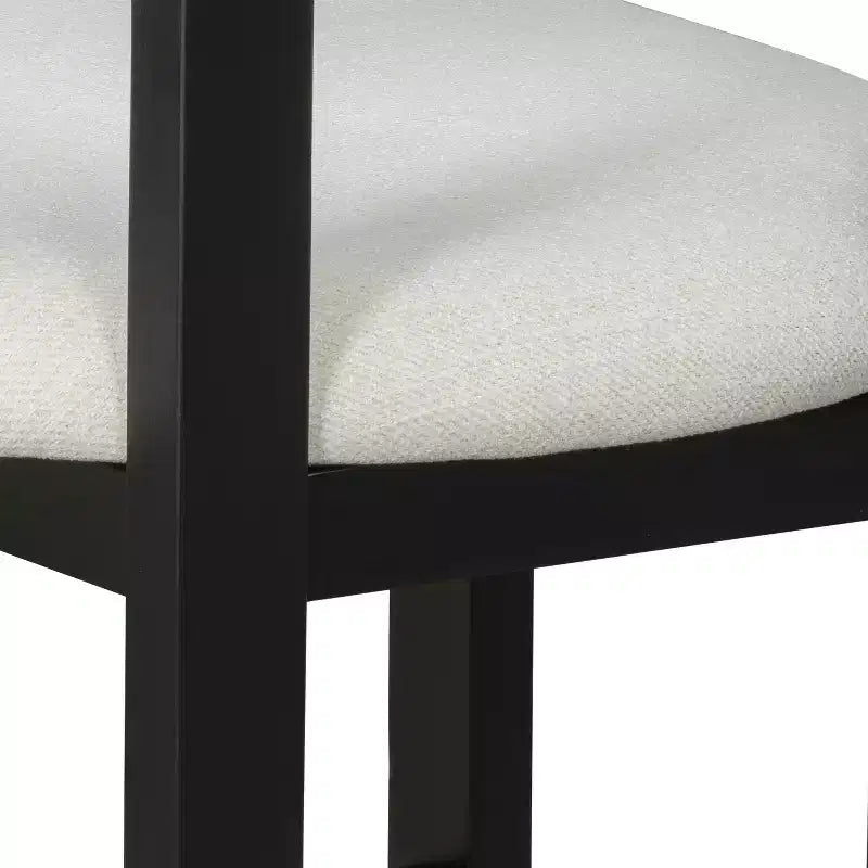 Tabouret de comptoir Christopher Knight Home Callista en bois d'hévéa rembourré avec dossier ouvert (lot de 2)