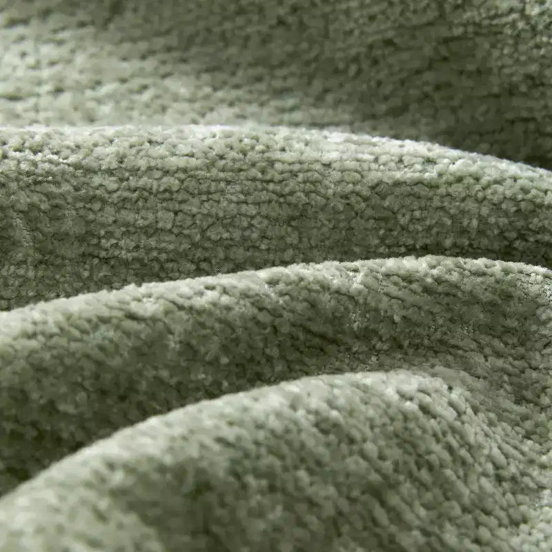 Canapé modulable avec ports USB, canapé 6/4 places rembourré en chenille avec accoudoirs pétale et poufs - ModernLuxe