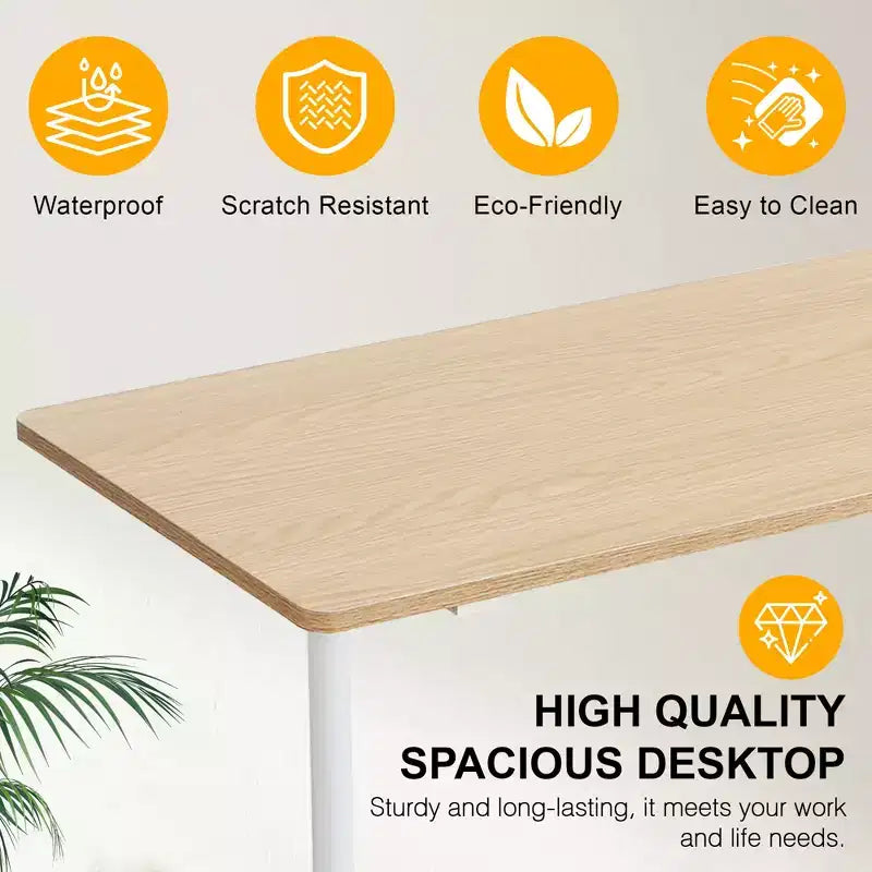 VECELO Petit bureau debout à hauteur réglable, postes de travail informatiques mobiles avec roulettes, table d'ordinateur portable roulante portable pour le bureau