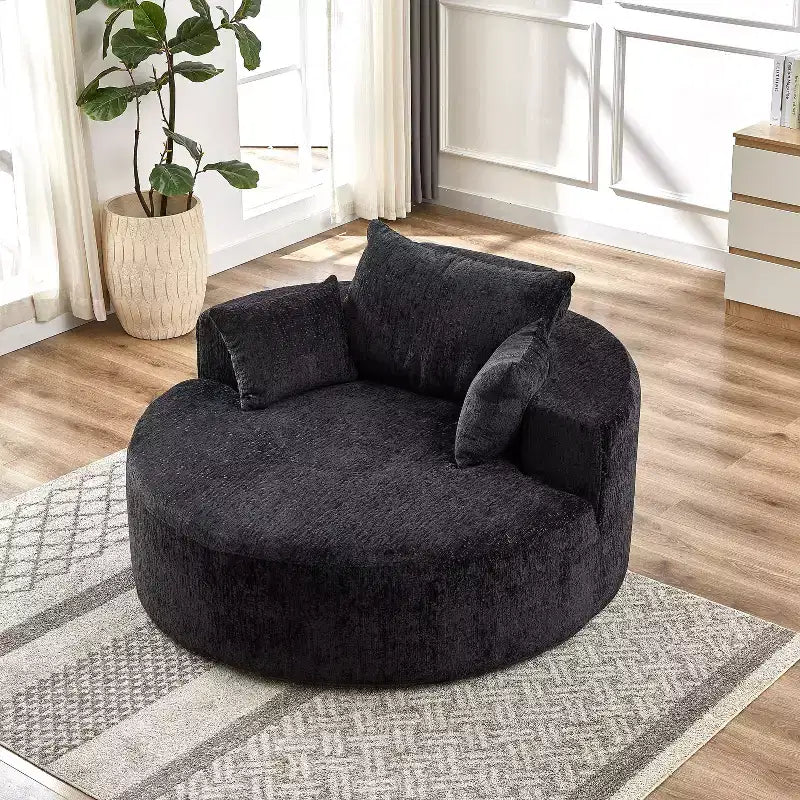 Canapé simple MAYEERTY 55 Chenille sans assemblage pour salon, chambre à coucher, salle de projection
