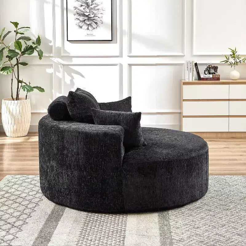 Canapé simple MAYEERTY 55 Chenille sans assemblage pour salon, chambre à coucher, salle de projection