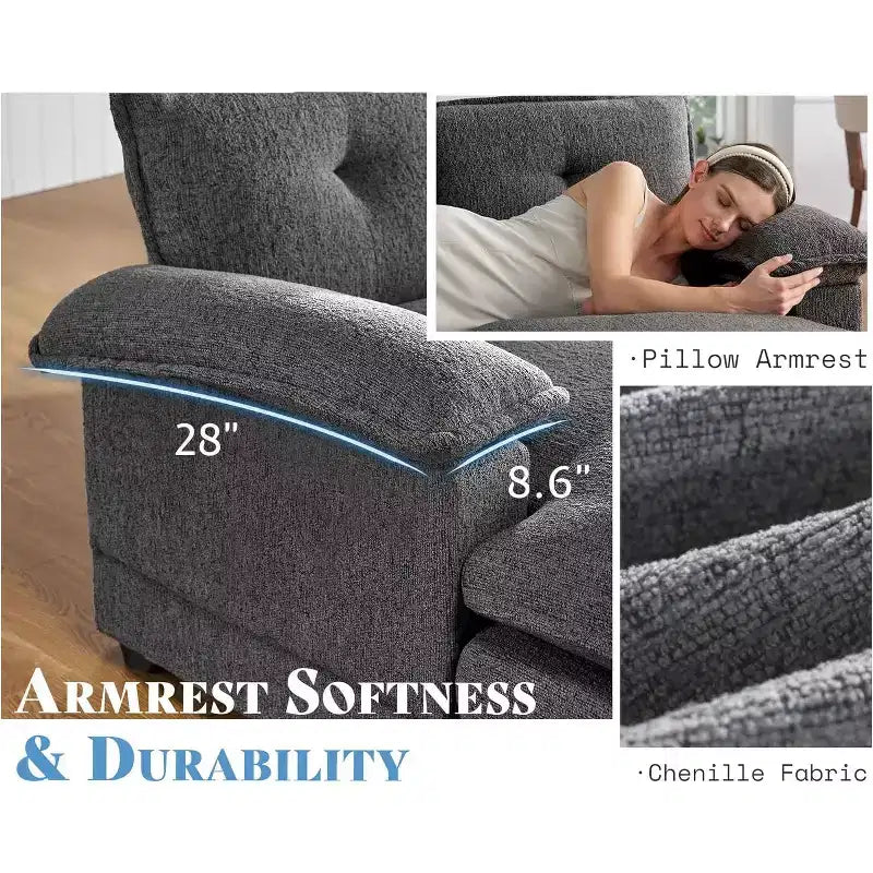 Canapé AMERLIFE avec coussins d'assise à double couche