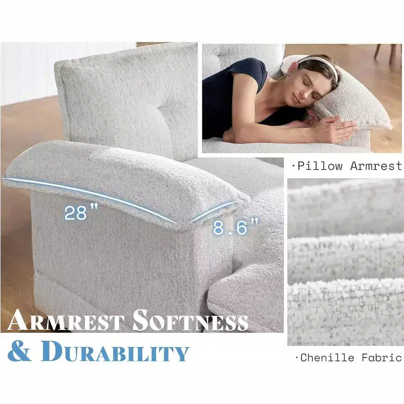 Canapé AMERLIFE avec coussins d'assise à double couche
