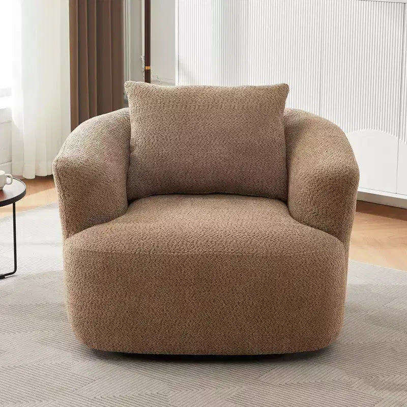 Fauteuil baquet pivotant rembourré Whisen 38.2 avec oreiller