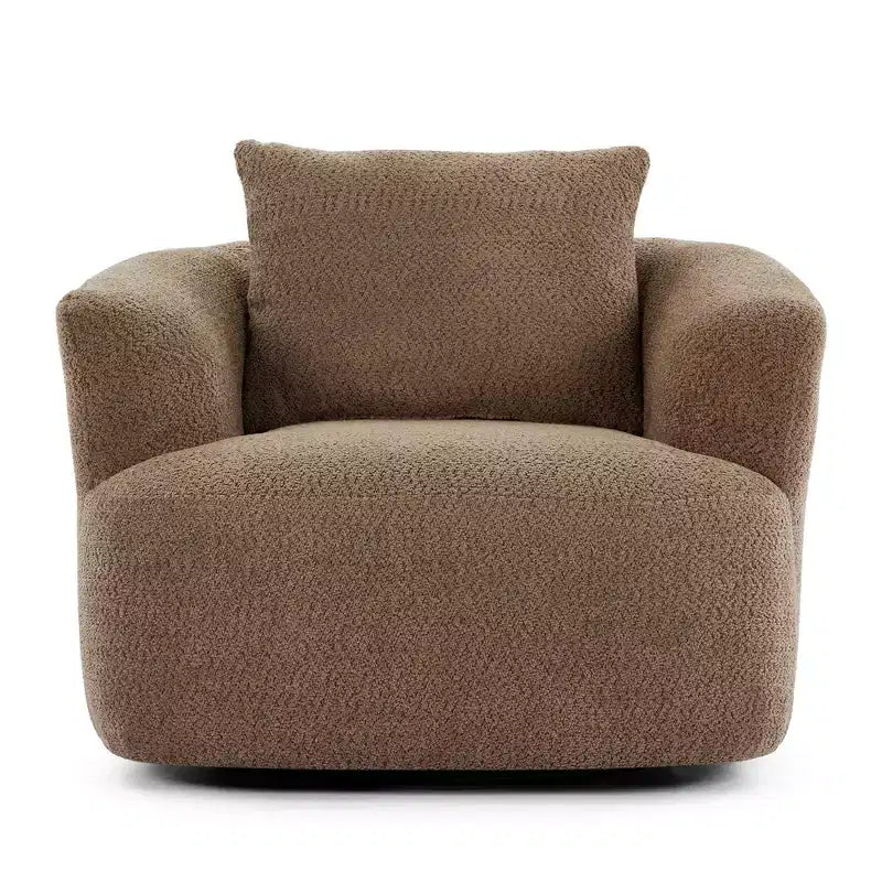 Fauteuil baquet pivotant rembourré Whisen 38.2 avec oreiller