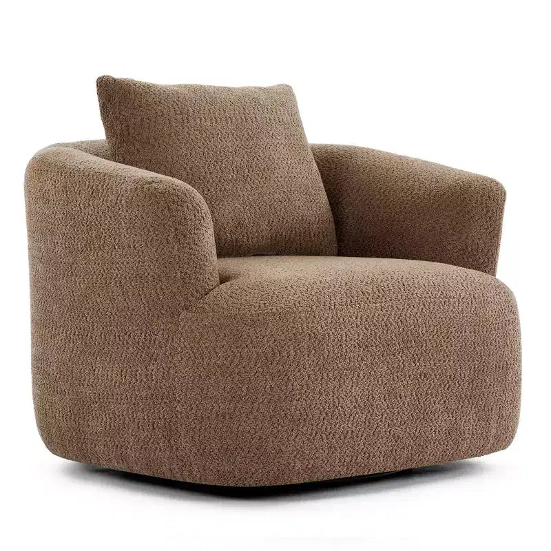 Fauteuil baquet pivotant rembourré Whisen 38.2 avec oreiller