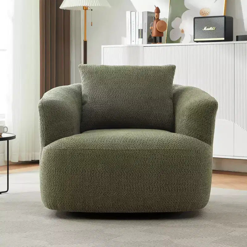 Fauteuil baquet pivotant rembourré Whisen 38.2 avec oreiller