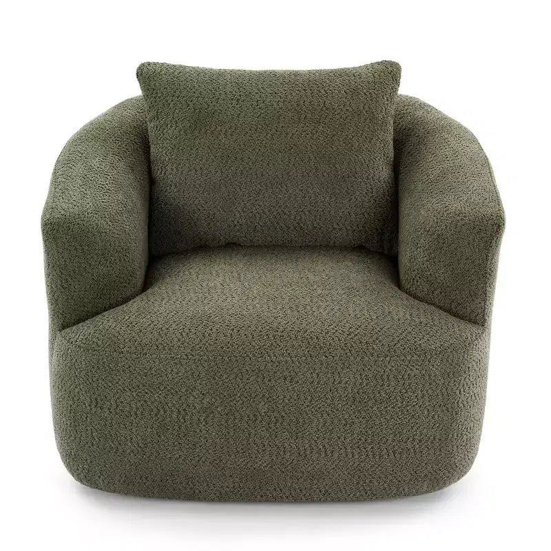 Fauteuil baquet pivotant rembourré Whisen 38.2 avec oreiller
