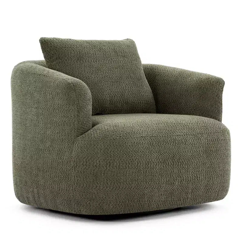 Fauteuil baquet pivotant rembourré Whisen 38.2 avec oreiller