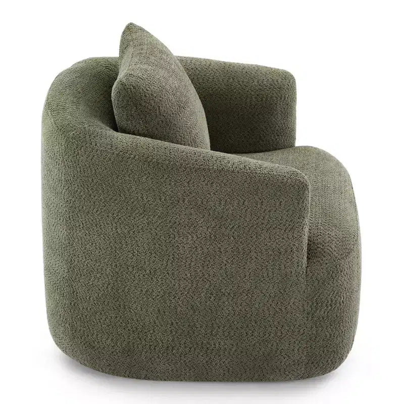 Fauteuil baquet pivotant rembourré Whisen 38.2 avec oreiller