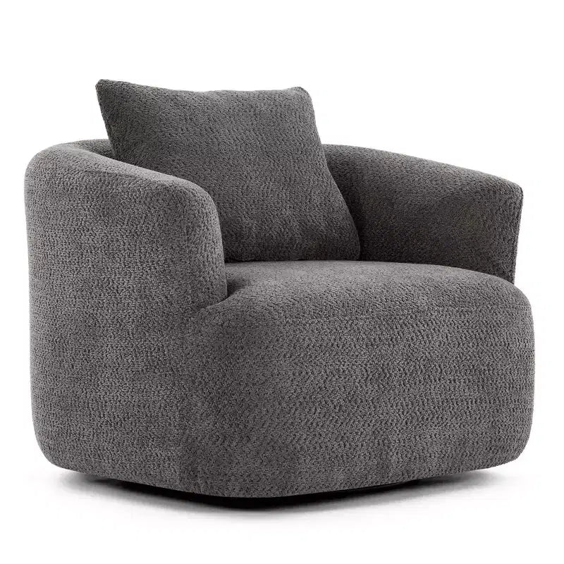 Fauteuil baquet pivotant rembourré Whisen 38.2 avec oreiller