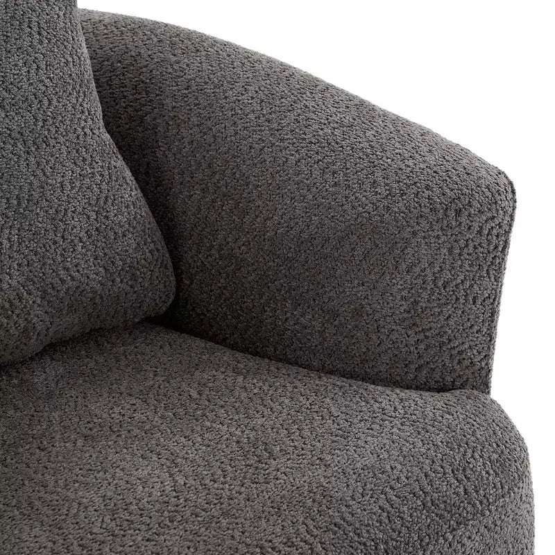 Fauteuil baquet pivotant rembourré Whisen 38.2 avec oreiller