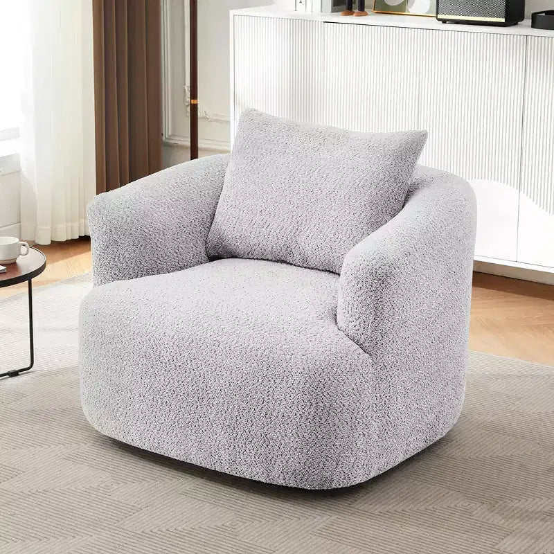 Fauteuil baquet pivotant rembourré Whisen 38.2 avec oreiller