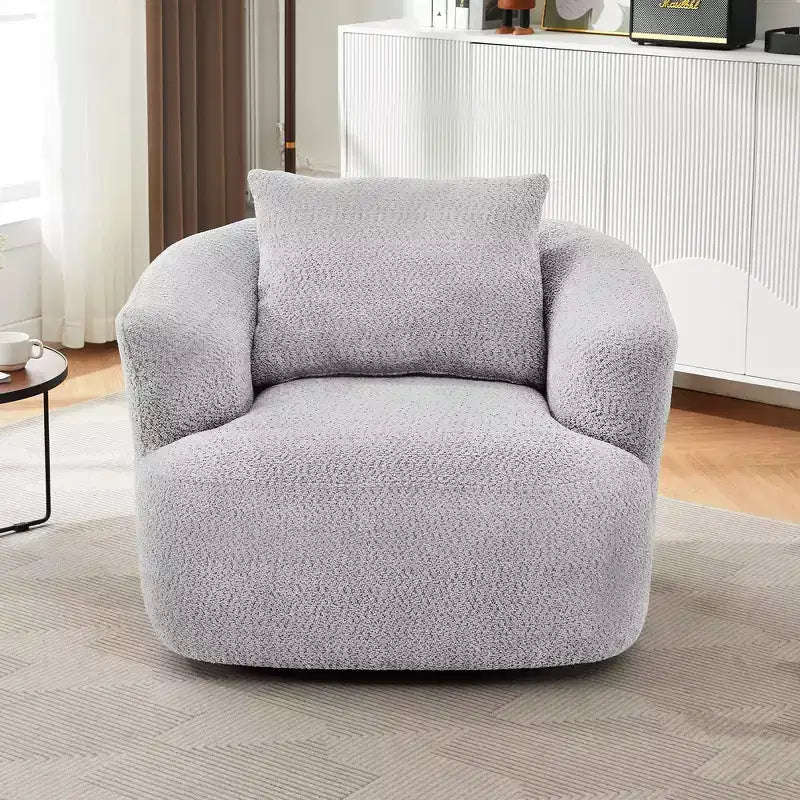 Fauteuil baquet pivotant rembourré Whisen 38.2 avec oreiller