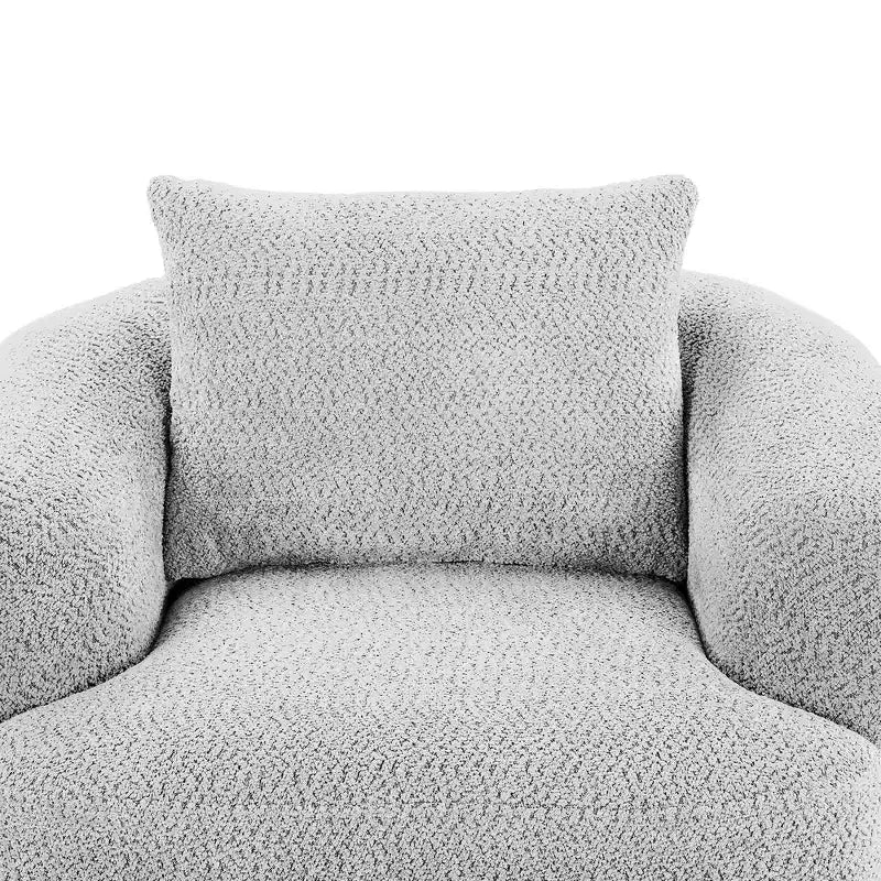 Fauteuil baquet pivotant rembourré Whisen 38.2 avec oreiller