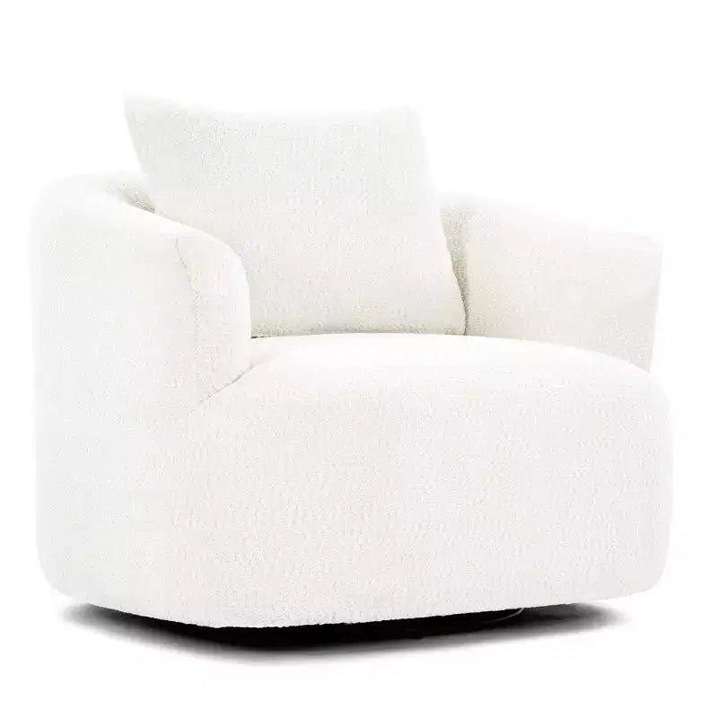 Fauteuil baquet pivotant rembourré Whisen 38.2 avec oreiller