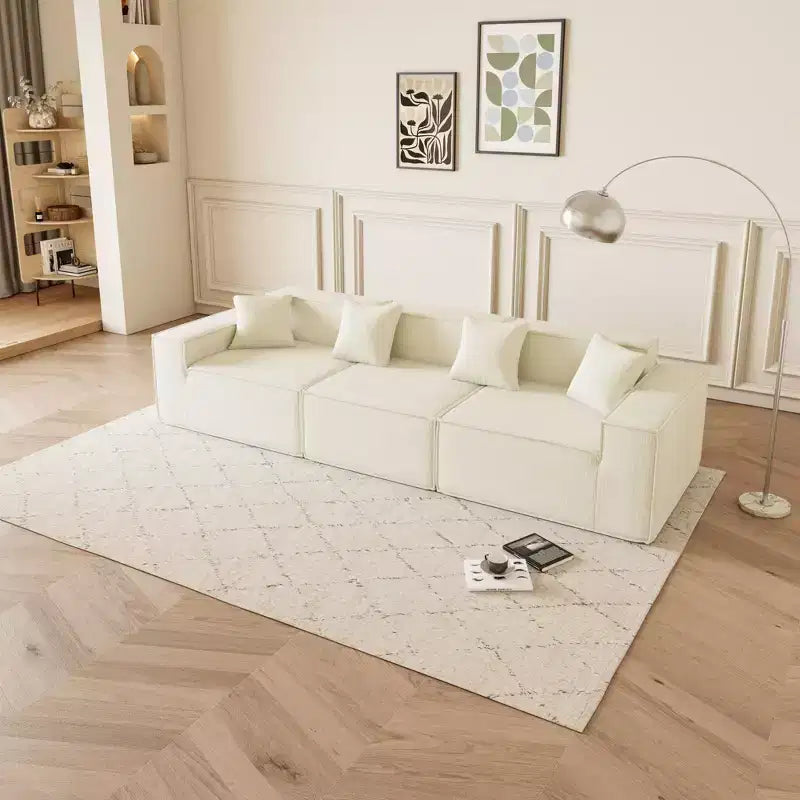 Canapé sectionnel modulaire en L avec méridienne réversible, coussins d'assise profonds, canapé confortable pour salon