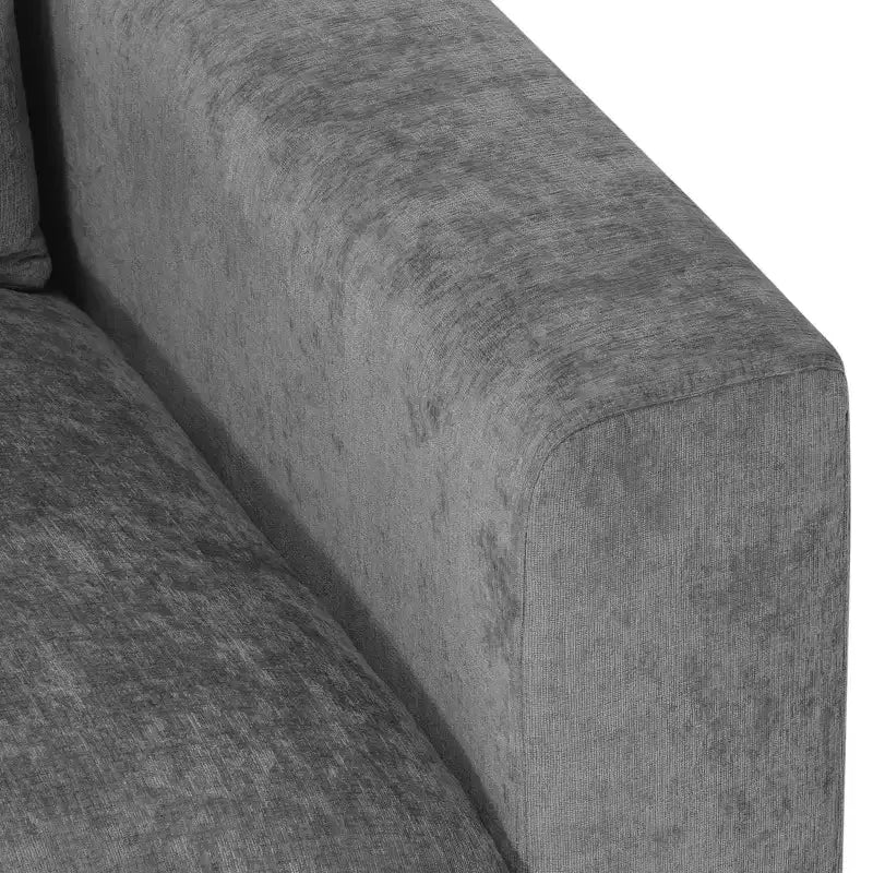 WestinTrends Augusta 128 Canapé modulable d'angle en U en chenille avec ports USB/Type-C et poches latérales