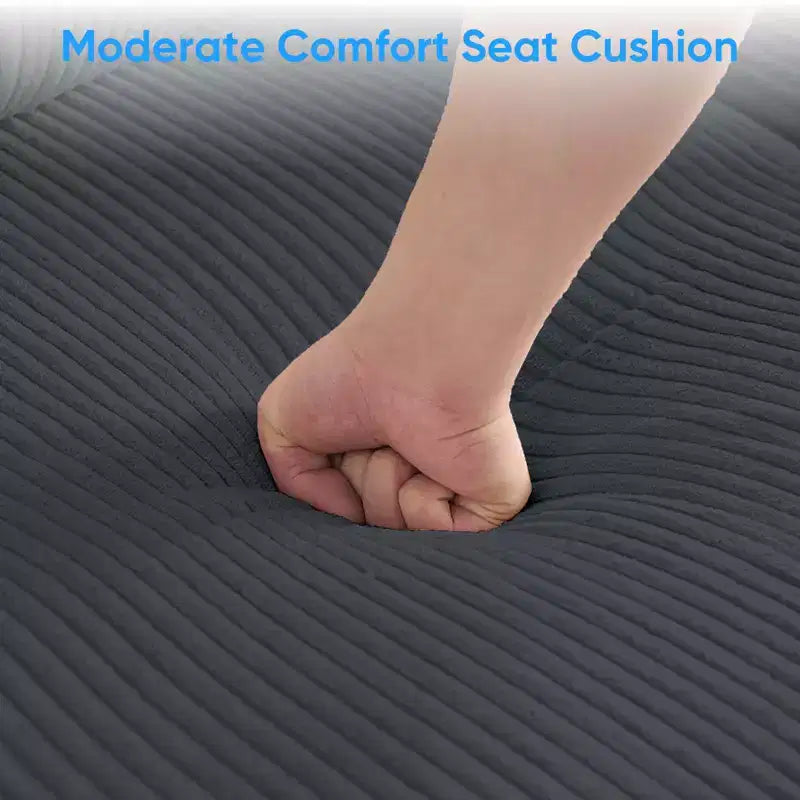 Mjkone Canapé modulable réversible en velours côtelé en forme de U, rembourré 4 places avec pouf mobile