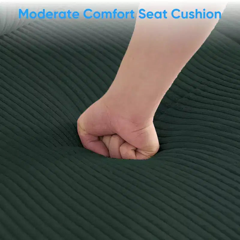 Mjkone Canapé modulable réversible en velours côtelé en forme de U, rembourré 4 places avec pouf mobile