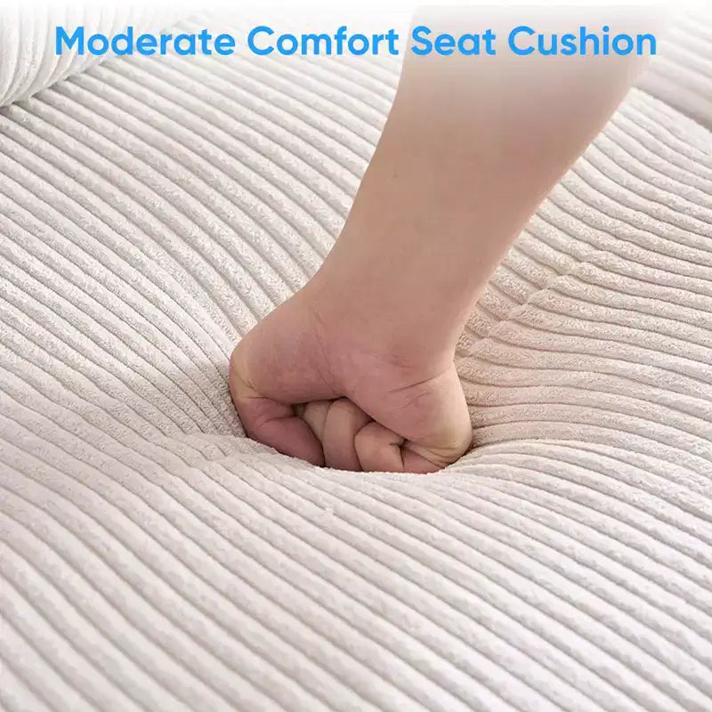 Mjkone Canapé modulable réversible en velours côtelé en forme de U, rembourré 4 places avec pouf mobile