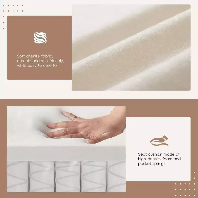 Canapé d'angle modulaire 4 places avec pouf de rangement, porte-gobelets, chargement USB et Type-C, coussins capitonnés, rangement dans les accoudoirs, revêtement doux