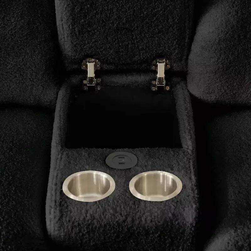 Canapé d'angle rembourré moderne GDFStudio Lyney 91.73 places en forme de L avec console et oreillers