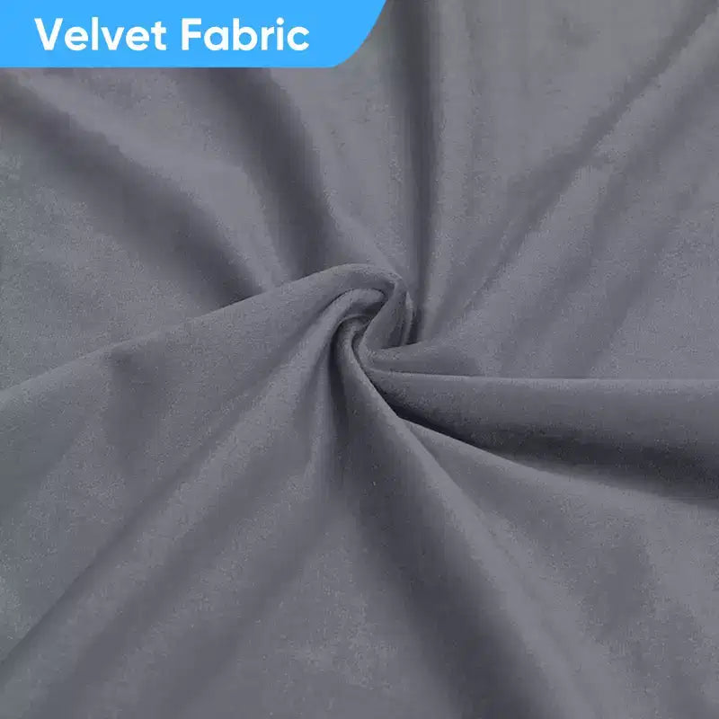 Mjkone Canapé d'angle en velours, canapé modulaire 4 places avec pouf, canapé convertible avec bordure cloutée