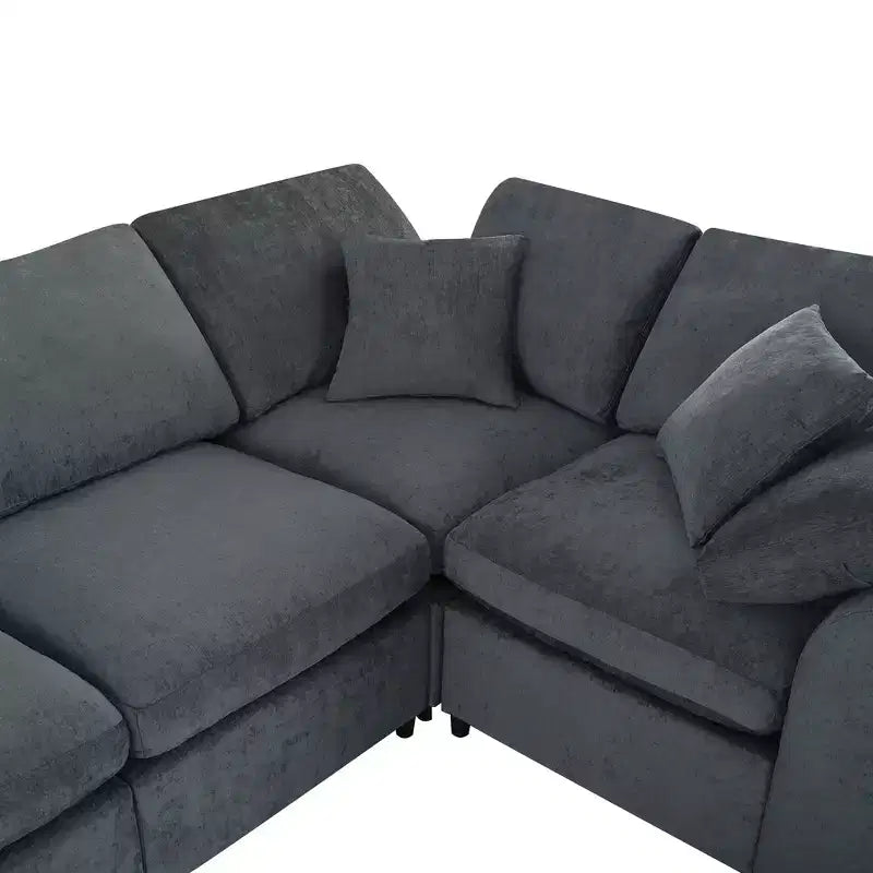 Canapé modulable extra-large 7 places Merax